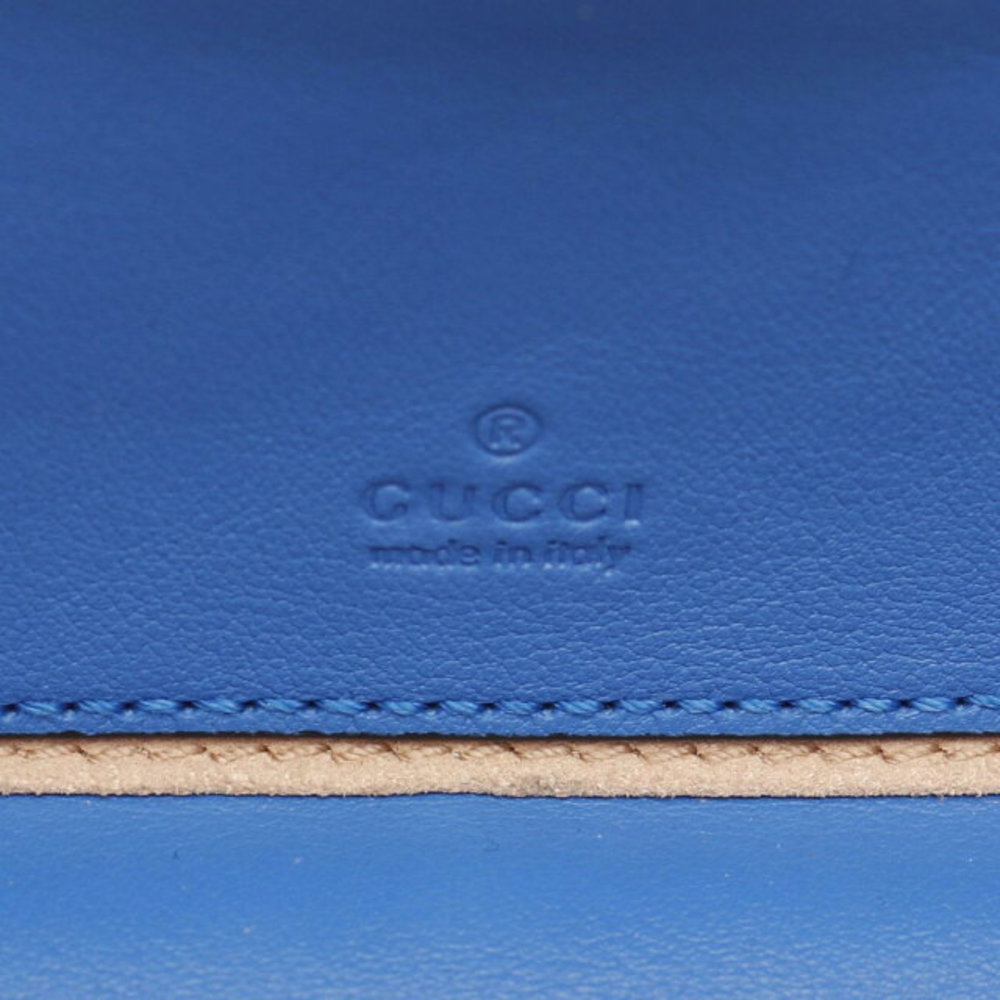 Gucci Orange Bag Blue GG Interlocking Leather Shoulder - Picture 4 of 7